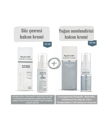 Madame Clarice Eye Contour Care Cream 50ml 24 Hour Effective Daily Intensive Moisturizer - Buy Online on GoSupps.com