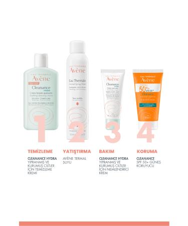 Avene CLEANANCE HYDRA Cleansing Cream for Damaged and Dry Skin 200 ml x2 - Buy Online on GoSupps.com