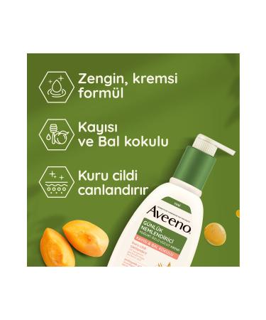 AVEENO Apricot and Honey Scented Revitalizing Dry Skin Yogurt Extract Moisturizing Body Cream 300 ml