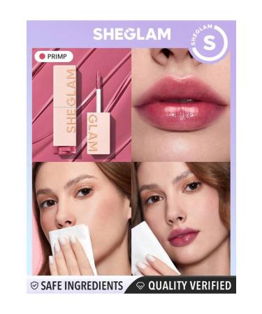 SHEGLAM Take A Hint Lip Tint-Cheeky Color Changing Long Lasting Lip Gloss High Gloss Finish All Day Non