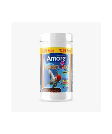 AMORE Goldy Mix 7 Protein Goldfish Food 125ml Lotus 100ml Box AHM 50gr Pellet ZipPack - Buy Online on GoSupps.com