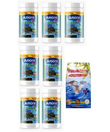 AMORE Turtle Green Sticks 7x125ml Reptile and Turtle Food Rock Salt Tablets