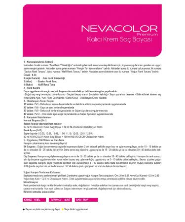 Nevacolor Premium 2-PIECE TUBE Permanent Cream Hair Dye (50ml x 2 pieces) - Buy Online on GoSupps.com