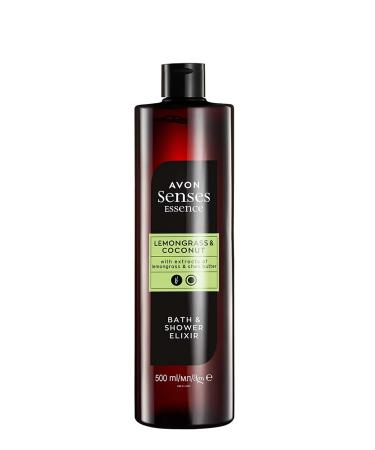 Avon Senses Lemongrass and Coconut Scented Bath Shower Gel 500 Ml.