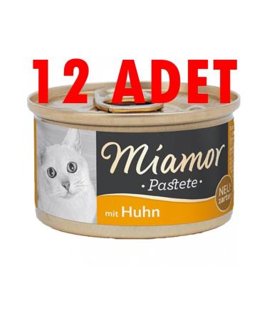 Miamor Pastete Chicken Cat Wet Food 12 X 85 GR