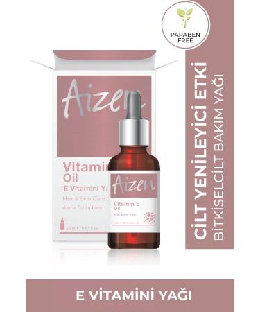 Aizen Hair and Skin Care Oil with Vitamin E - Broken Weak Hair - Dry Damaged Skin - 20ml