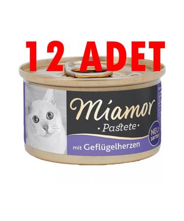 Miamor Pastete Heart Meat Cat Wet Food 12 X 85 gr