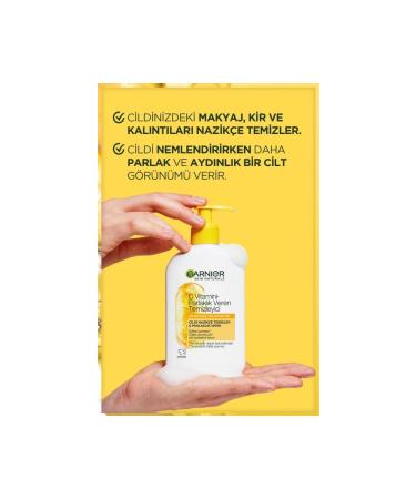Garnier Vitamin C Brightening Cleanser 250 ml - Buy Online on GoSupps.com