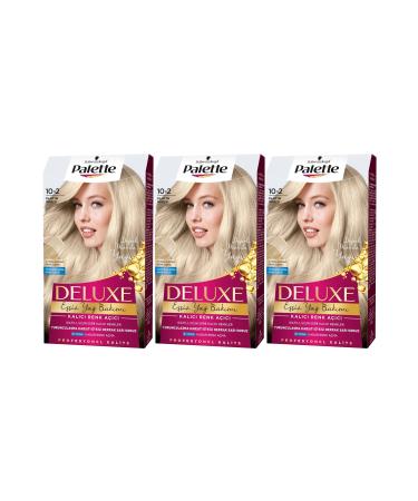 Palette Deluxe Hair Dye 10-2 Platinum Blonde Set of 3