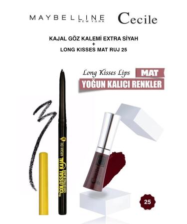 Maybelline New York Maybelline Argan Oil Eye Pencil-Cecile Long Kisses Lipstick 25