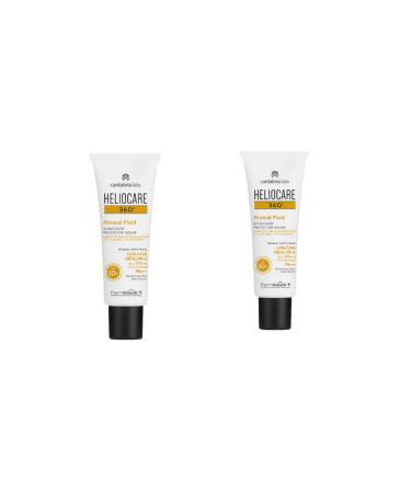 Heliocare 360 Mineral Fluid Sun Cream SPF50+ 50 ml 2 Pieces