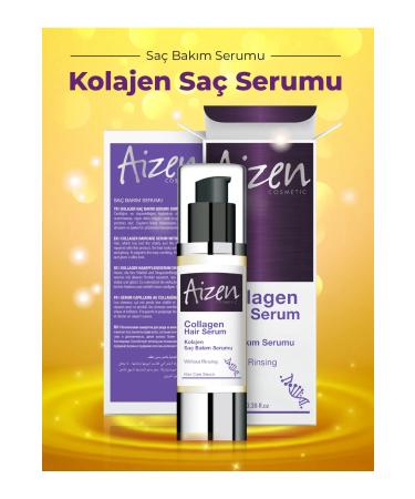 Aizen Collagen Hair Serum - Hair Loss Mix - Lifeless Broken Hair - Fullness Volume - 100ml