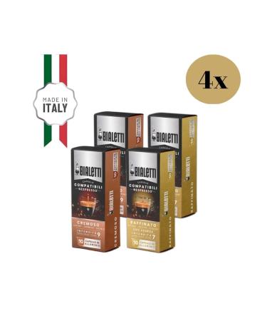 Bialetti Cremoso and Raffinato Capsules 40 Pieces