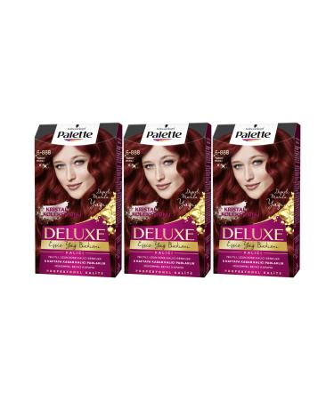 Palette Deluxe Hair Dye 6-888 Ruby Red 3-Piece Set