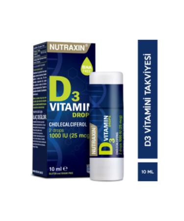 Nutraxin D3 Vitamin Drops 10 ml Vitamin D Supplement (1 PIECE)