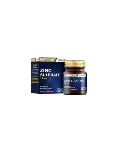 Nutraxin Zinc 15 mg 100 Tablets (1 PIECE)