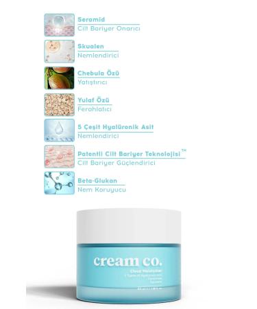 Cream Co. Cream Co. Soothing Repairing Moisturizing Face Cream Barrier Strengthener Sensitive Skin - Buy Online on GoSupps.com