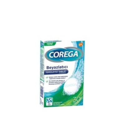 Corega Teeth Cleaner Whitener 30 Tablets (1 PIECE)