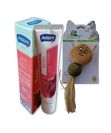 AMORE Biotin Paste 100ml Catnip Edible Catnip Herb Play Ball Coffee Cat