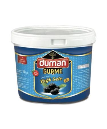 DUMAN GURME First Quality Breakfast Gemlik Black Olive M Size (260-290) 10 Kg