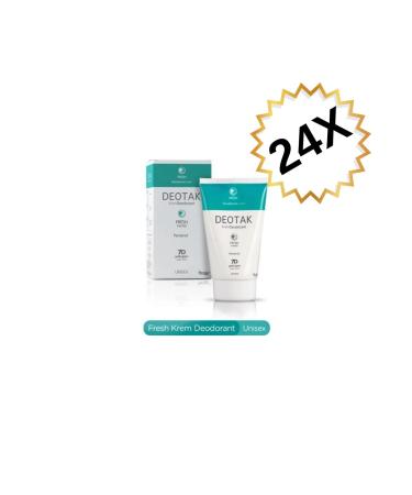 Deotak Cream Deodorant Fresh Menthol 35 ml X 24 Pcs
