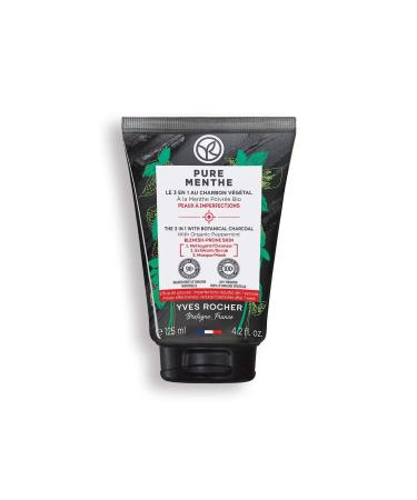 Yves Rocher Pure Menthe Peeling Prebiotic Face Wash Gel for Acne Prone Skin 125