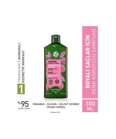 Yves Rocher Color Protecting Shampoo for Dyed Hair (couleur) - Sulfate-Free & Vegan - 300 Ml - Buy Online on GoSupps.com