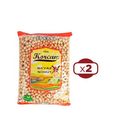 korcan White Chickpeas 1 kg 8 mm x 2 Pieces