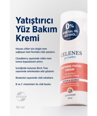 Celenes by Sweden Cloudberry Soothing Face Cream 50ml Dry/Sensitive - Buy Online on GoSupps.com