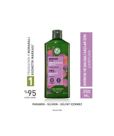 Yves Rocher Curl Defining Shampoo for Curly and Wavy Hair (Boucle) 300 ml