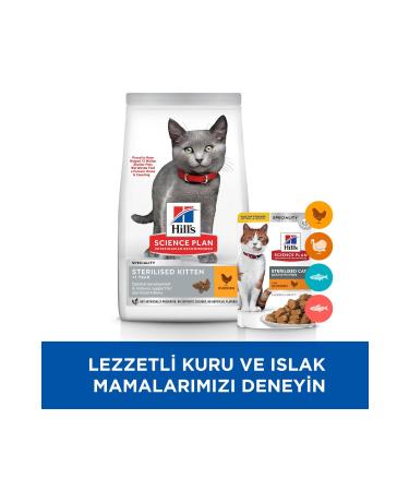 Hill's SCIENCE PLAN Chicken Sterilized Kitten Food 3kg - Buy Online on GoSupps.com