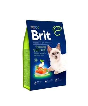 Brit Care Care Premium By Nature Cat Sterilized Salmon 8 Kg - Buy Online on GoSupps.com