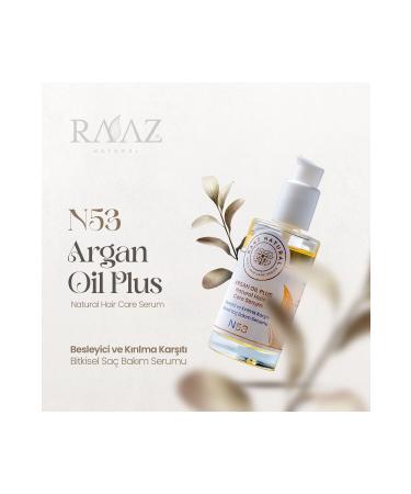 RAAZ N53 Argan Oil Plus Nourishing and Anti-Breakage Hair Care Serum 50 ml Argan and Rosemary Oil - Buy Online on GoSupps.com