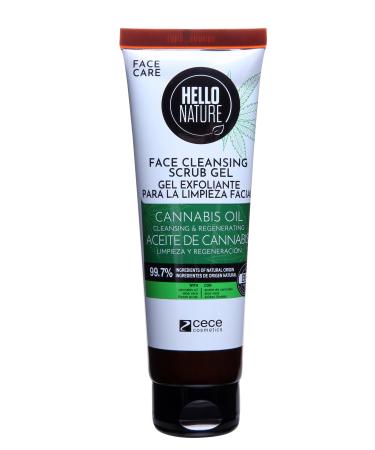 HELLO NATURE Hemp Oil Facial Cleansing & Renewing Peeling Gel 125 ml