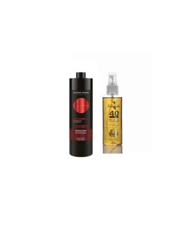 Eugene Perma Essentiel Keratin Nutrition Moisture Shampoo 1000 ml + Biomega 40 Herbal Natural Hair Care Oil 150 ml