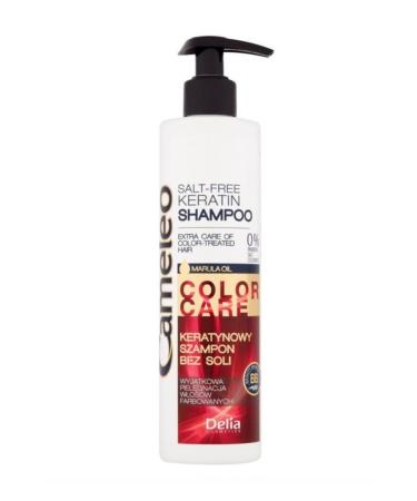 Delia Cameleo Bb Keratin Shampoo 250 ml Dyed Hair (Hand Cleaning Gel is a Gift)