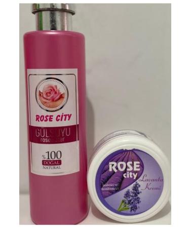 rosecity 380ml Rosewater + 85ml Lavender Cream