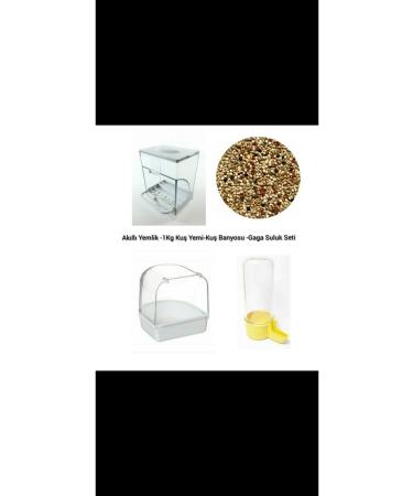 APAYDIN A. Smart Feeder + 1 Kg Feed + Bird Bath + Waterer