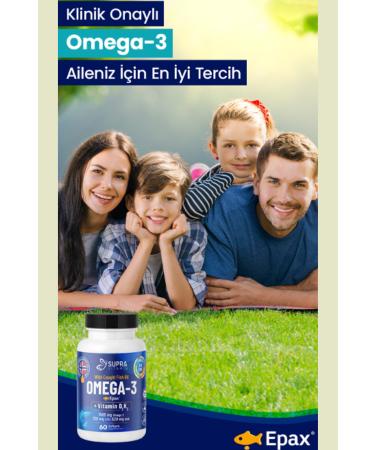 Supra Protein Epax Omeg-3 Fish Oil 2 000 Mg Fish Oil + Vitamin D3 & K2 60 Capsules - Buy Online on GoSupps.com