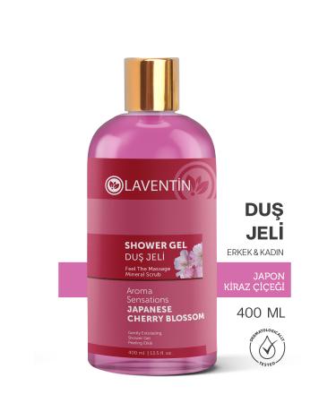 Laventin Purifying Refreshing Moisturizing Japanese Cherry Blossom Shower Gel 400 Ml