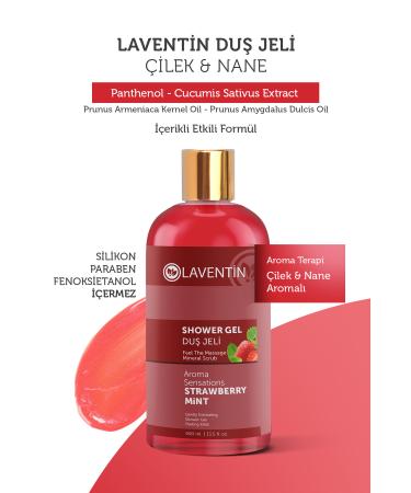 Lavender Purifying Refreshing Moisturizing Strawberry - Mint Shower Gel 400 Ml - Buy Online on GoSupps.com