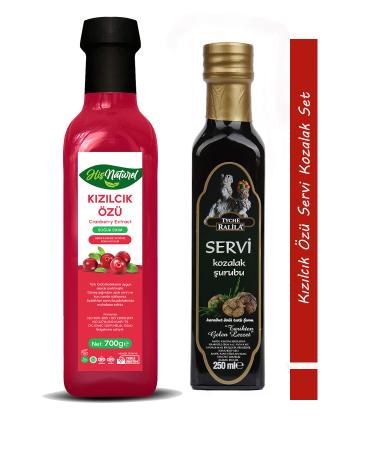 His Naturel Ralila Organic Cypress Cone Syrup Cranberry Extract Set of 2