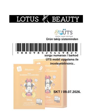 JMsolution Jm Solution Disney Collection Selfie Nourishing Collagen Mask (1 PIECE SINGLE) - Buy Online on GoSupps.com