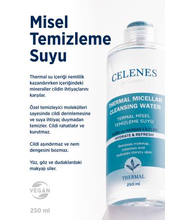 Celenes by Sweden Thermal Micellar Cleansing Water 250ml Dry and Sensitive Skin - Buy Online on GoSupps.com