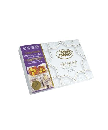 Minteks PISTACHIO DOUBLE ROASTED POWDERED SUGAR TURKISH DELIGHT 350GR MINOR & MAJOR TURKISH DELIGHT AL002 M&M