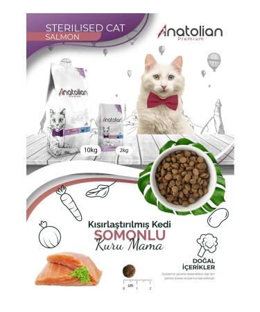 Anatolian Premium Sterilized Salmon Sterilized Cat Food 2 Kg - Buy Online on GoSupps.com