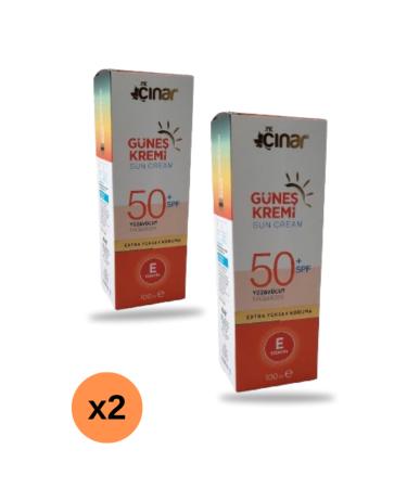 nar Vitamin E Supplemented +50 Spf ExtraHigh UV Protection Face & Body Sun Cream Adult & Baby -100ml x 2