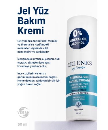 Celenes by Sweden Thermal Gel Face Care Cream 50 ml - Buy Online on GoSupps.com