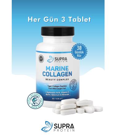 Supra Protein Marine Collagen Beauty Complex - 90 Tablets Fish Collagen - Buy Online on GoSupps.com