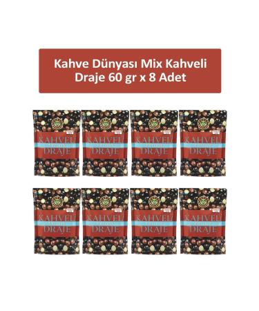 Coffee World COFFEE MIXED DRAGEE 60 GR x 8 Pieces